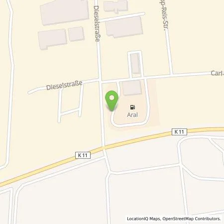 Standortübersicht der Tankstelle EnBW mobility+ AG und Co.KG in 61191 Rosbach vor der Höhe