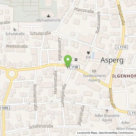 Standortübersicht der Tankstelle EnBW mobility+ AG und Co.KG in 71679 Asperg