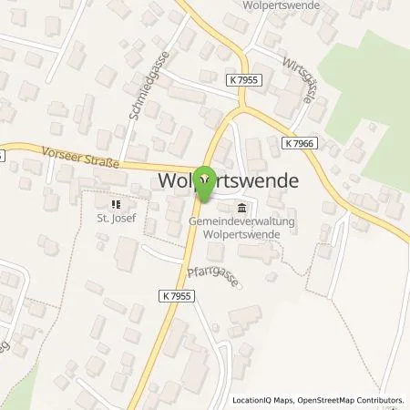 Standortübersicht der Tankstelle EnBW mobility+ AG und Co.KG in 88284 Wolpertswende