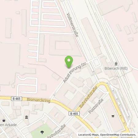 Standortübersicht der Tankstelle EnBW mobility+ AG und Co.KG in 88400 Biberach