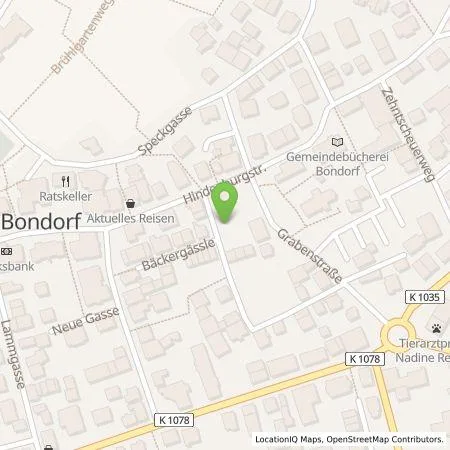 Standortübersicht der Tankstelle EnBW mobility+ AG und Co.KG in 71149 Bondorf