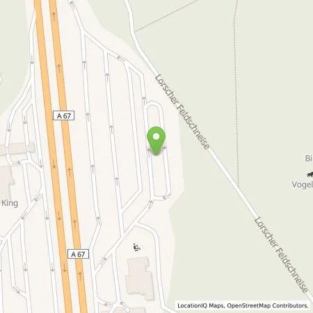 Standortübersicht der Tankstelle EnBW mobility+ AG und Co.KG in 64653 Lorsch