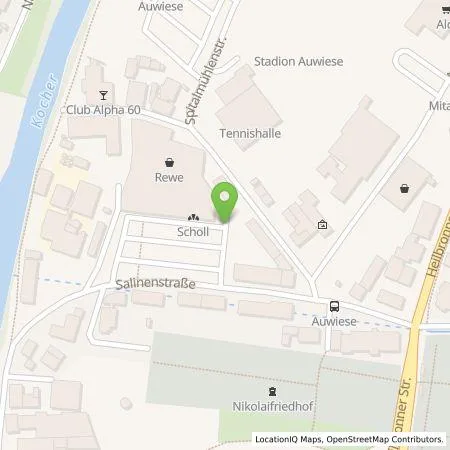 Standortübersicht der Tankstelle EnBW mobility+ AG und Co.KG in 74523 Schwäbisch Hall