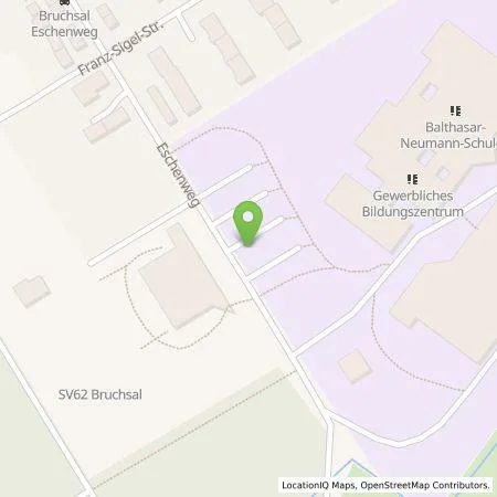 Standortübersicht der Tankstelle EnBW mobility+ AG und Co.KG in 76646 Bruchsal