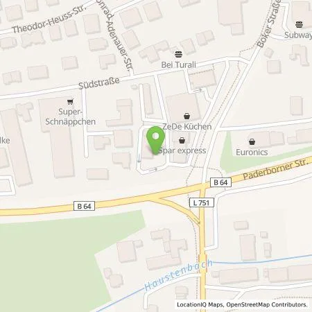 Standortübersicht der Tankstelle EnBW mobility+ AG und Co.KG in 33129 Delbrück