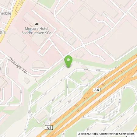 Standortübersicht der Tankstelle EnBW mobility+ AG und Co.KG in 66117 Saarbrücken