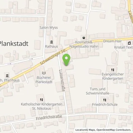Standortübersicht der Tankstelle EnBW mobility+ AG und Co.KG in 68723 Plankstadt