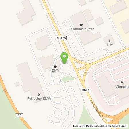 Standortübersicht der Tankstelle EnBW mobility+ AG und Co.KG in 87700 Memmingen