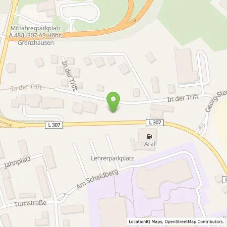 Standortübersicht der Tankstelle EnBW mobility+ AG und Co.KG in 56203 Höhr-Grenzhausen