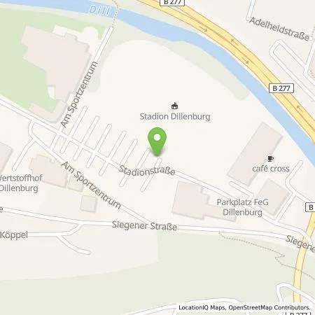 Standortübersicht der Tankstelle EnBW mobility+ AG und Co.KG in 35683 Dillenburg