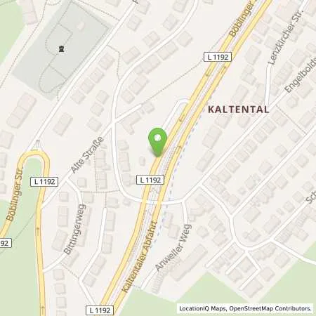 Standortübersicht der Tankstelle EnBW mobility+ AG und Co.KG in 70569 Stuttgart