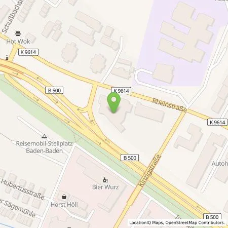 Standortübersicht der Tankstelle EnBW mobility+ AG und Co.KG in 76532 Baden-Baden