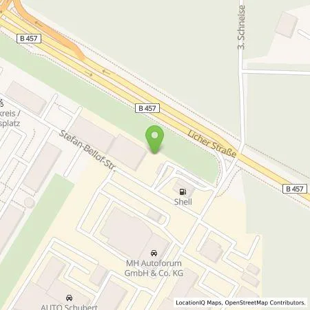 Standortübersicht der Tankstelle EnBW mobility+ AG und Co.KG in 35394 Giessen