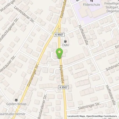 Standortübersicht der Tankstelle EnBW mobility+ AG und Co.KG in 70587 Stuttgart