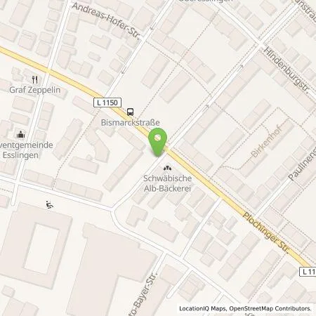 Standortübersicht der Tankstelle EnBW mobility+ AG und Co.KG in 73730 Esslingen