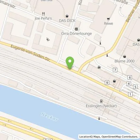 Standortübersicht der Tankstelle EnBW mobility+ AG und Co.KG in 73728 Esslingen