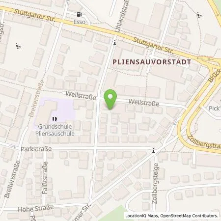 Standortübersicht der Tankstelle EnBW mobility+ AG und Co.KG in 73734 Esslingen