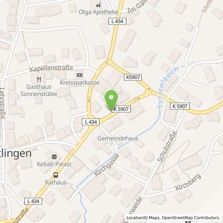 Standortübersicht der Tankstelle EnBW mobility+ AG und Co.KG in 78665 Frittlingen