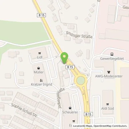 Standortübersicht der Tankstelle EnBW mobility+ AG und Co.KG in 84416 Taufkirchen