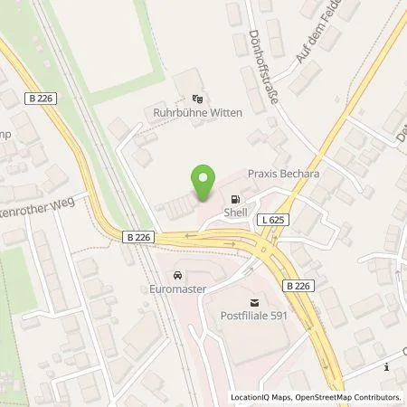 Standortübersicht der Tankstelle EnBW mobility+ AG und Co.KG in 58455 Witten