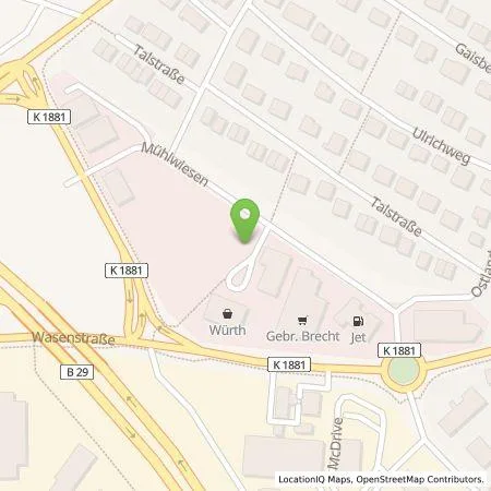 Standortübersicht der Tankstelle EnBW mobility+ AG und Co.KG in 73660 Urbach