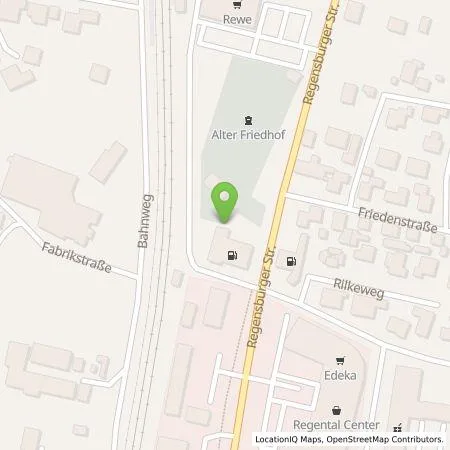 Standortübersicht der Tankstelle EnBW mobility+ AG und Co.KG in 93128 Regenstauf