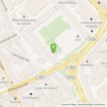 Standortübersicht der Tankstelle EnBW mobility+ AG und Co.KG in 70178 Stuttgart