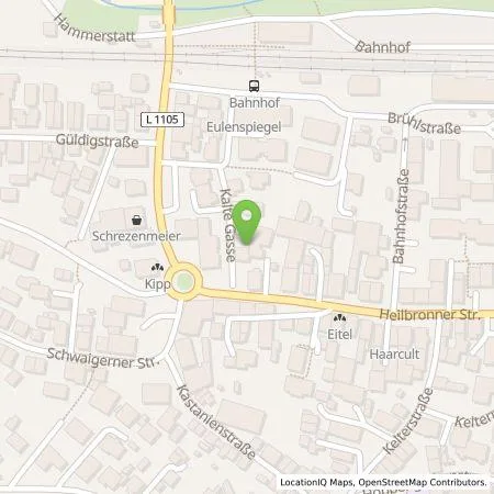 Standortübersicht der Tankstelle EnBW mobility+ AG und Co.KG in 74211 Leingarten