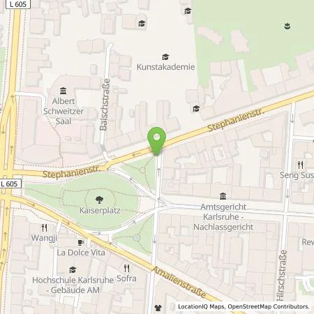 Standortübersicht der Tankstelle EnBW mobility+ AG und Co.KG in 76133 Karlsruhe