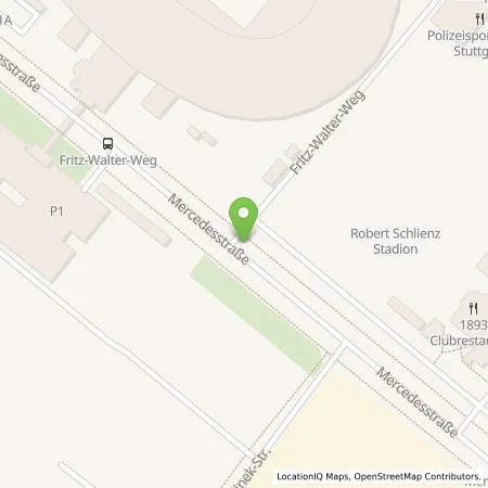 Standortübersicht der Tankstelle EnBW mobility+ AG und Co.KG in 70372 Stuttgart