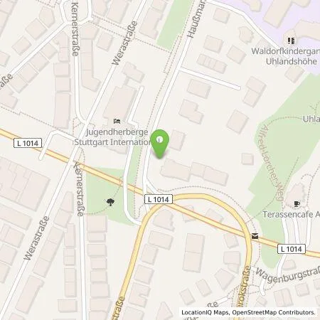 Standortübersicht der Tankstelle EnBW mobility+ AG und Co.KG in 70188 Stuttgart