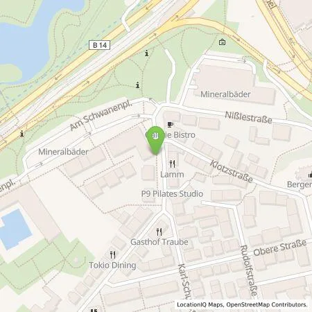 Standortübersicht der Tankstelle EnBW mobility+ AG und Co.KG in 70190 Stuttgart