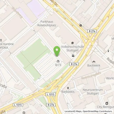 Standortübersicht der Tankstelle EnBW mobility+ AG und Co.KG in 70173 Stuttgart