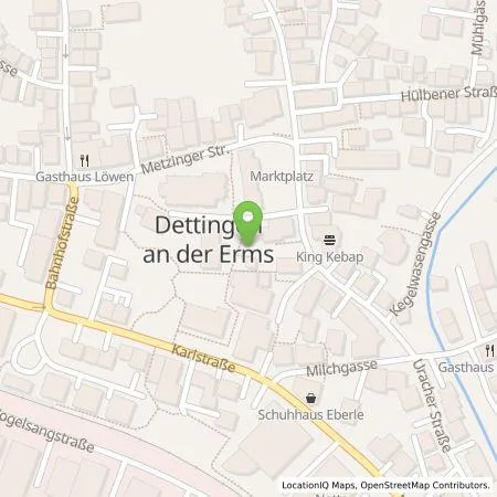 Standortübersicht der Tankstelle EnBW mobility+ AG und Co.KG in 72581 Dettingen