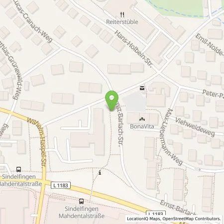 Standortübersicht der Tankstelle EnBW mobility+ AG und Co.KG in 71065 Sindelfingen