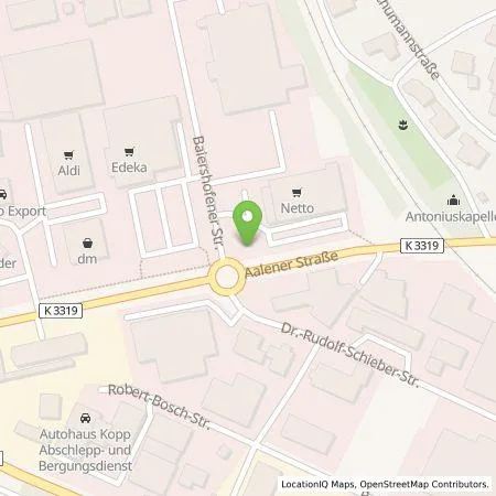 Standortübersicht der Tankstelle EnBW mobility+ AG und Co.KG in 73463 Westhausen