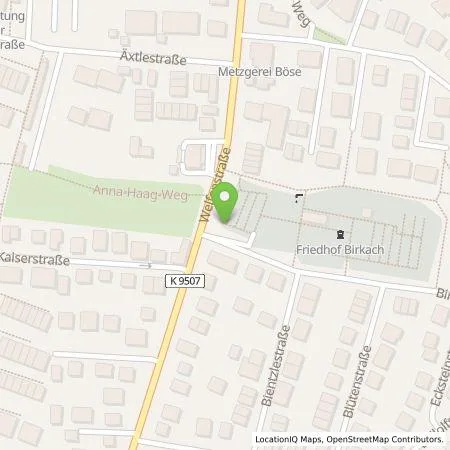 Standortübersicht der Tankstelle EnBW mobility+ AG und Co.KG in 70599 Stuttgart