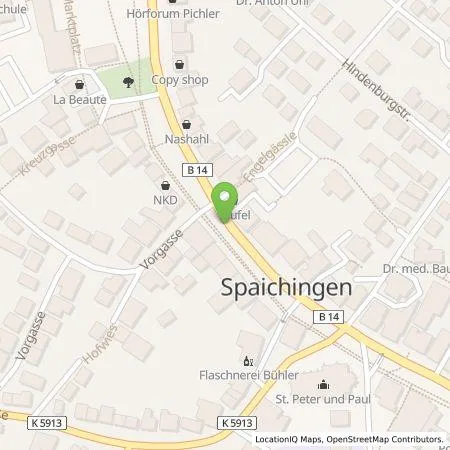 Standortübersicht der Tankstelle EnBW mobility+ AG und Co.KG in 78549 Spaichingen