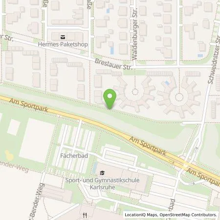 Standortübersicht der Tankstelle EnBW mobility+ AG und Co.KG in 76131 Karlsruhe