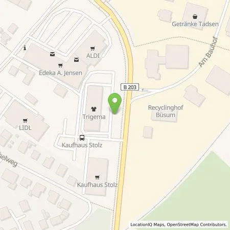 Standortübersicht der Tankstelle EnBW mobility+ AG und Co.KG in 25761 Büsum