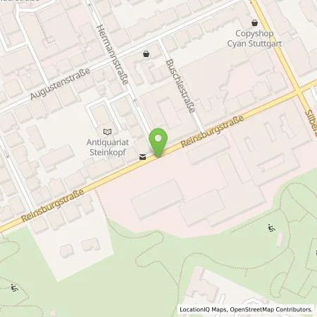 Standortübersicht der Tankstelle EnBW mobility+ AG und Co.KG in 70178 Stuttgart