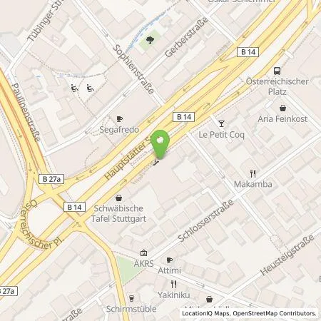 Standortübersicht der Tankstelle EnBW mobility+ AG und Co.KG in 70178 Stuttgart