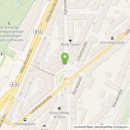 Standortübersicht der Tankstelle EnBW mobility+ AG und Co.KG in 70182 Stuttgart