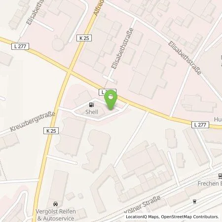 Standortübersicht der Tankstelle EnBW mobility+ AG und Co.KG in 50226 Frechen