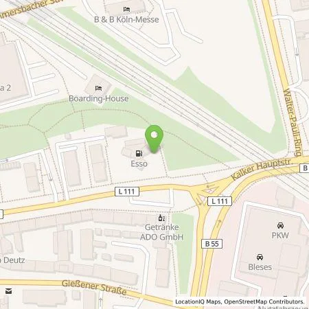 Standortübersicht der Tankstelle EnBW mobility+ AG und Co.KG in 50679 Köln Deutz