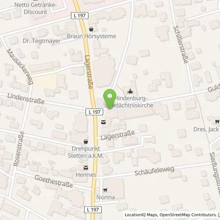 Standortübersicht der Tankstelle EnBW mobility+ AG und Co.KG in 72510 Stetten