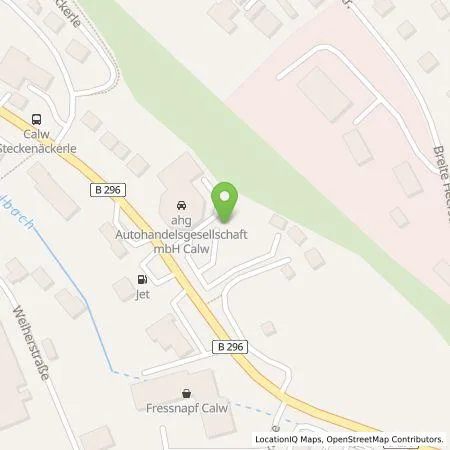 Standortübersicht der Tankstelle EnBW mobility+ AG und Co.KG in 75365 Calw