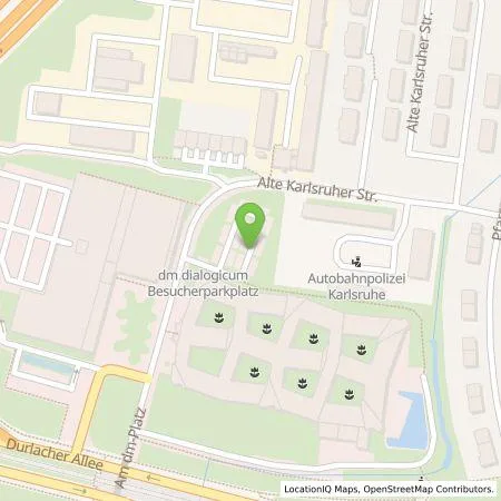 Standortübersicht der Tankstelle EnBW mobility+ AG und Co.KG in 76227 Karlsruhe