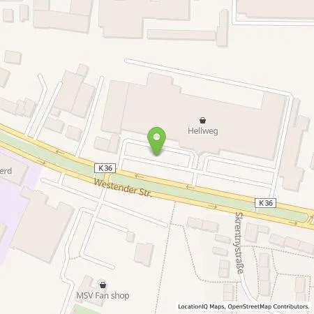 Standortübersicht der Tankstelle EnBW mobility+ AG und Co.KG in 47138 Duisburg