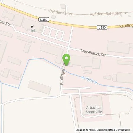 Standortübersicht der Tankstelle EnBW mobility+ AG und Co.KG in 72800 Eningen